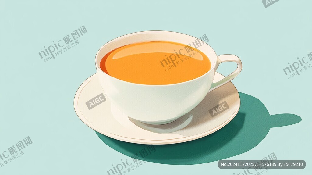 茶杯插畫