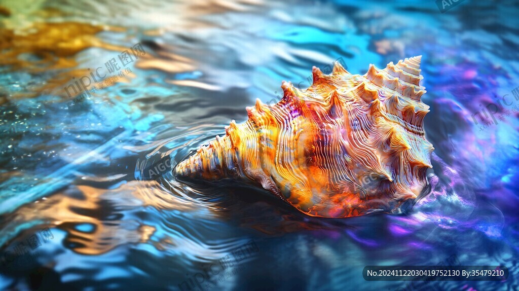 水里的海螺