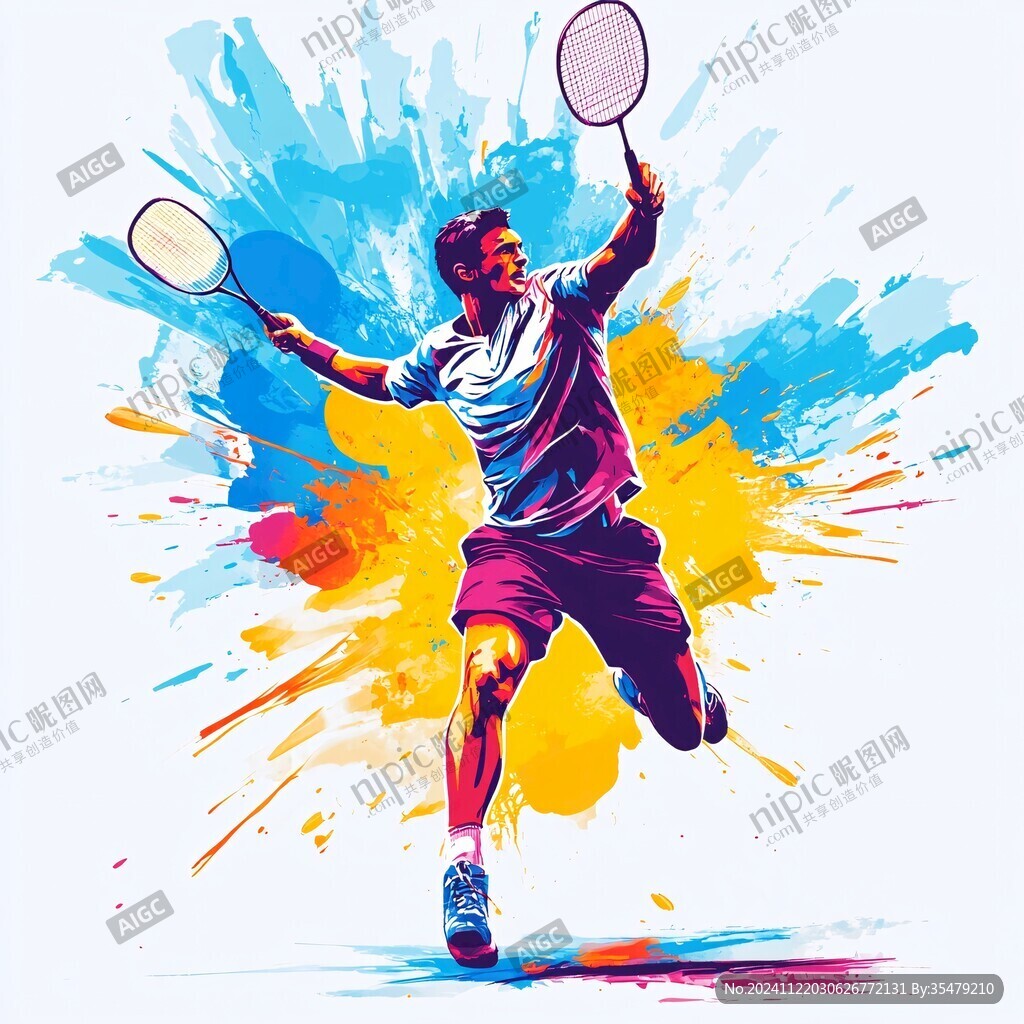 網球運動插畫