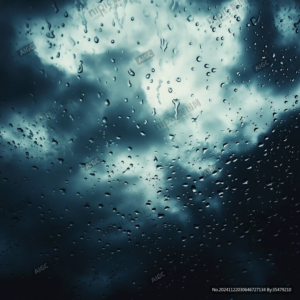 玻璃雨滴壁紙