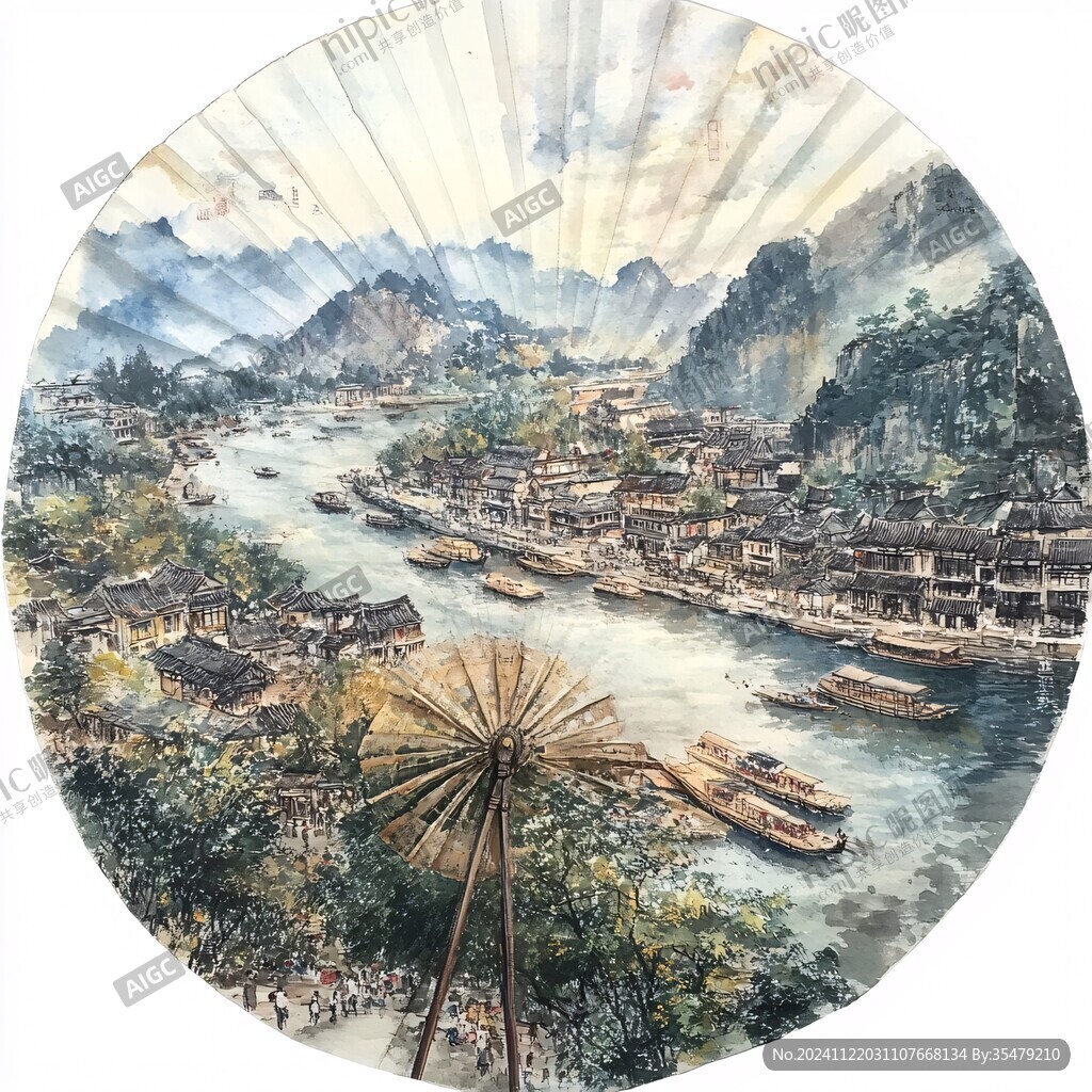 興坪古鎮(zhèn)油畫