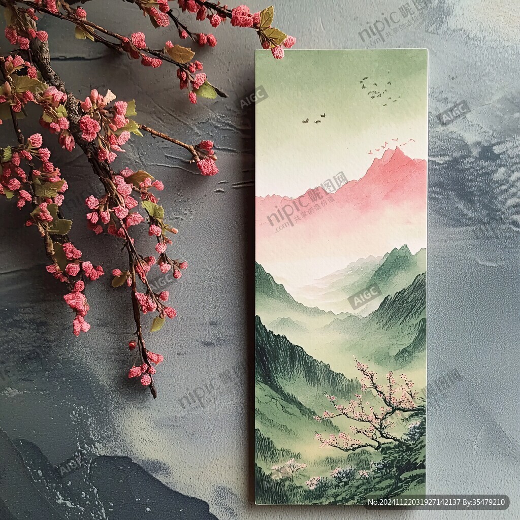 書簽畫芯畫風景畫