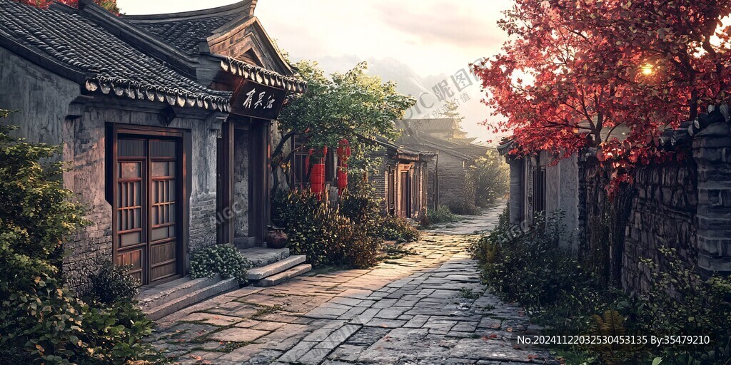 江南小巷場景