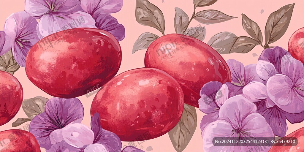 玫瑰奶棗插畫