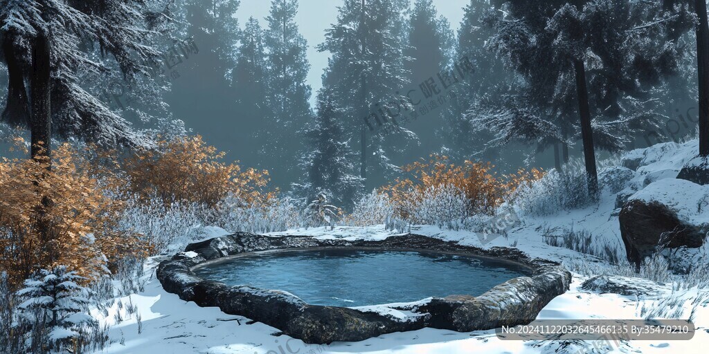 3dmax模型-雪景