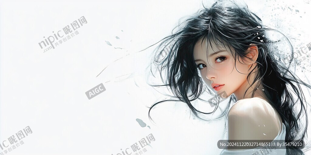 鼠繪美女插畫
