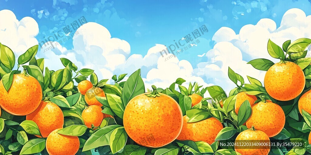 砂糖桔插畫