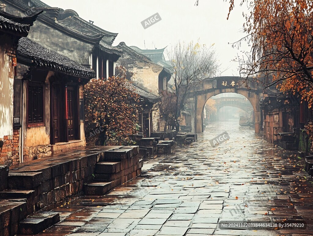 秋色古街