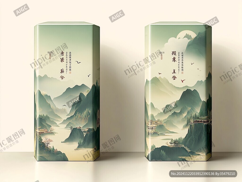 茶葉包裝設(shè)計(jì)插畫