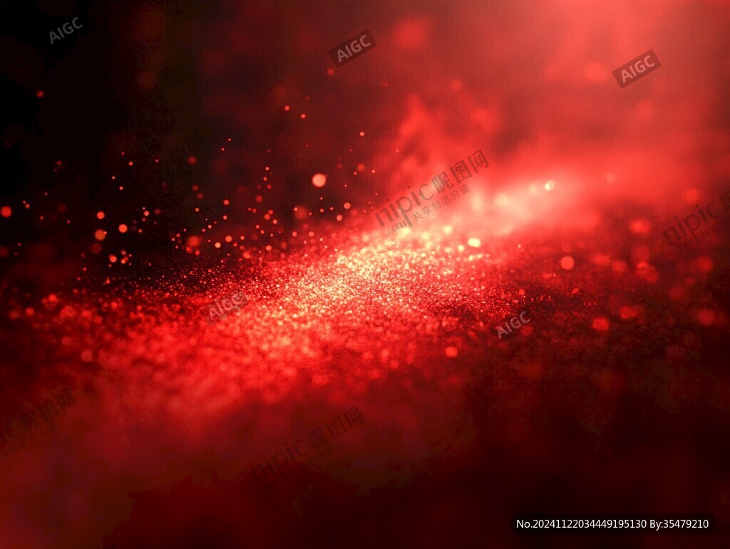 紅色夢幻閃耀背景