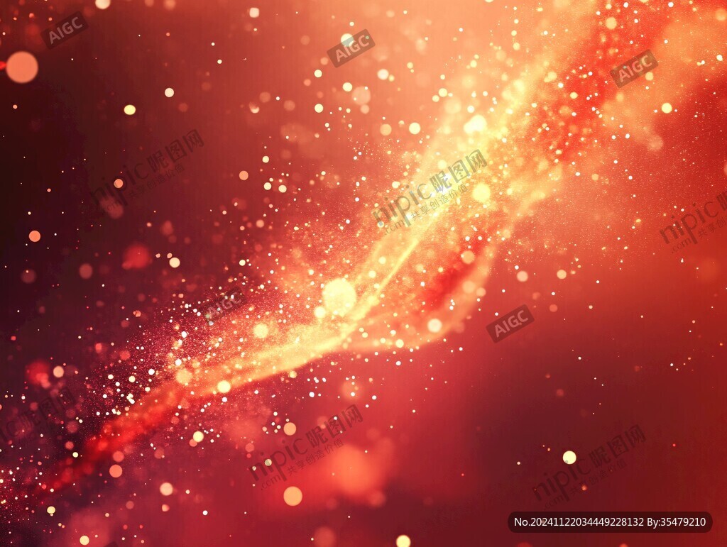 紅色夢幻閃耀背景