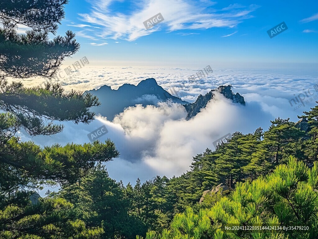 云海風光奇松怪石