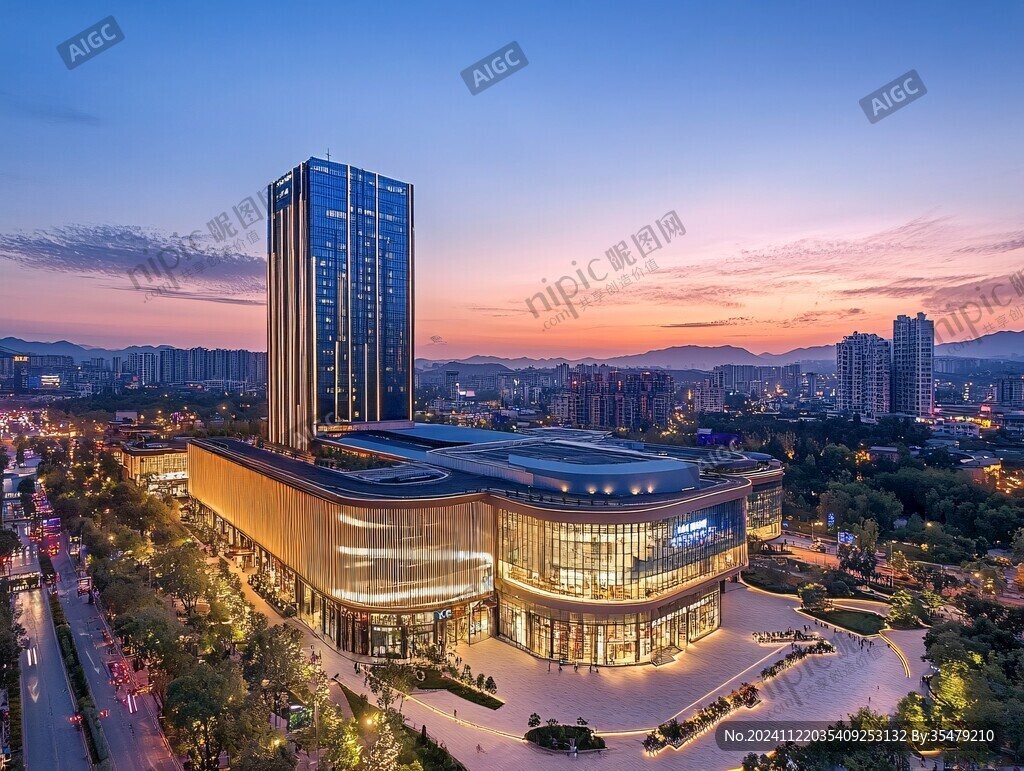 夕陽(yáng)下的市民中心