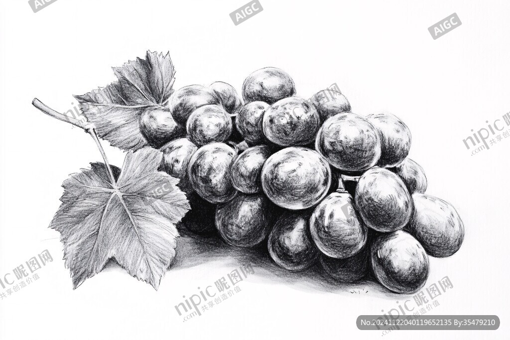 水果素描畫