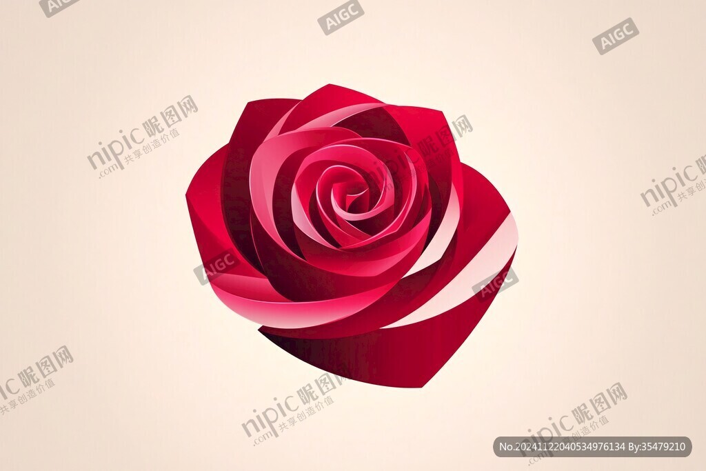 立體背景玫瑰圖
