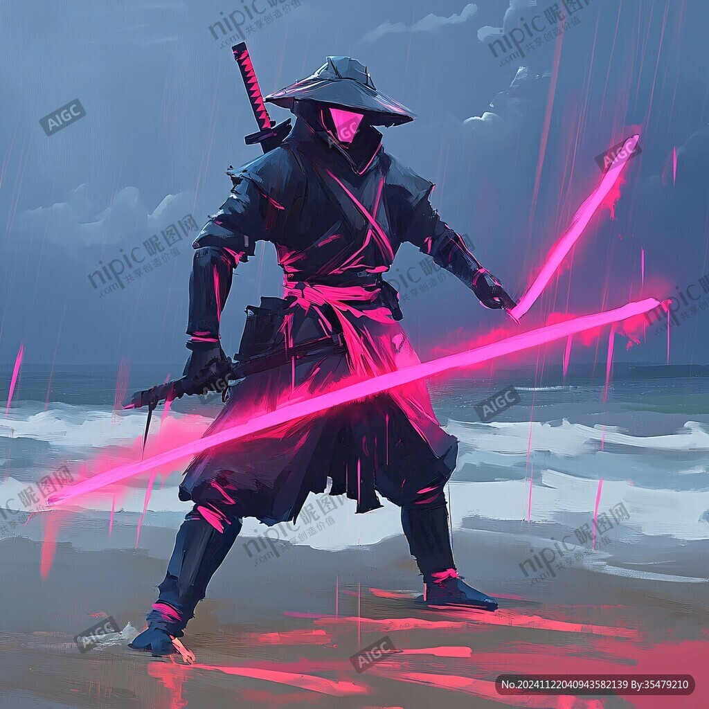 拄劍武士