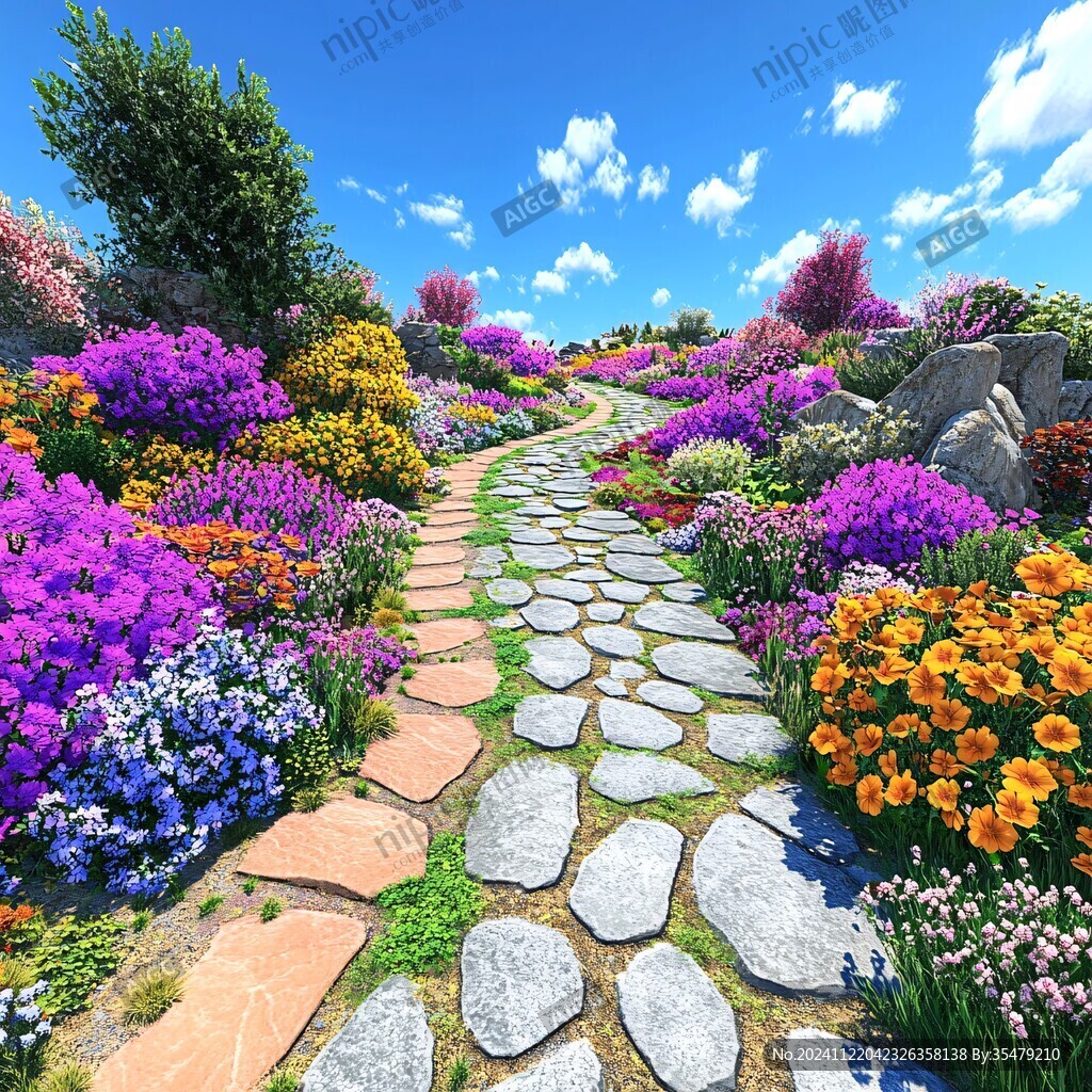 花叢石板路