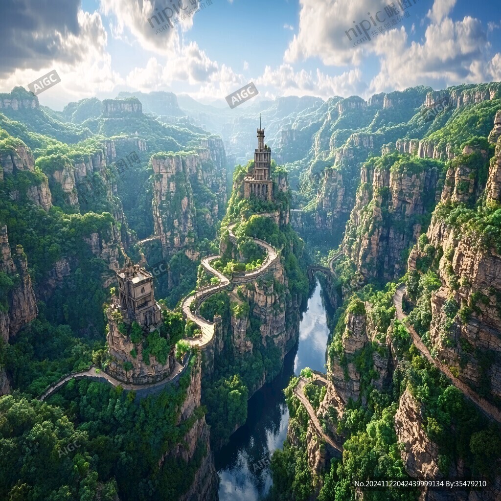 旅游景點(diǎn)太行山全景