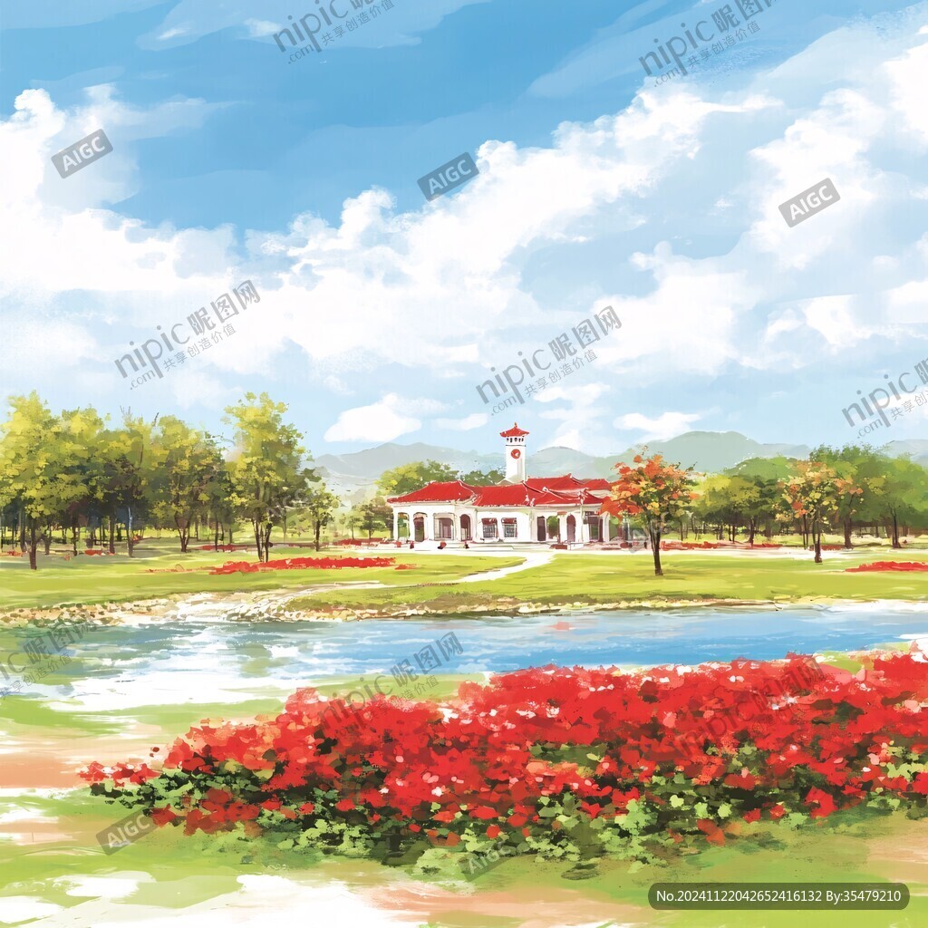 華南理工大學(xué)旅游插畫