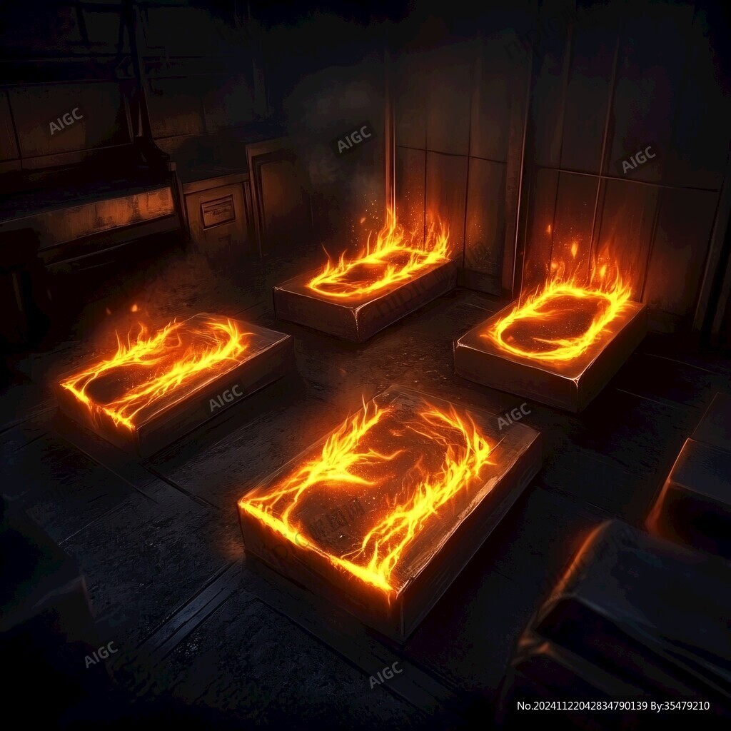 3d立體火焰字