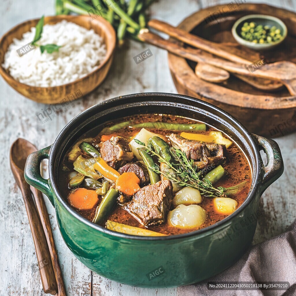 牛肉砂鍋青豆