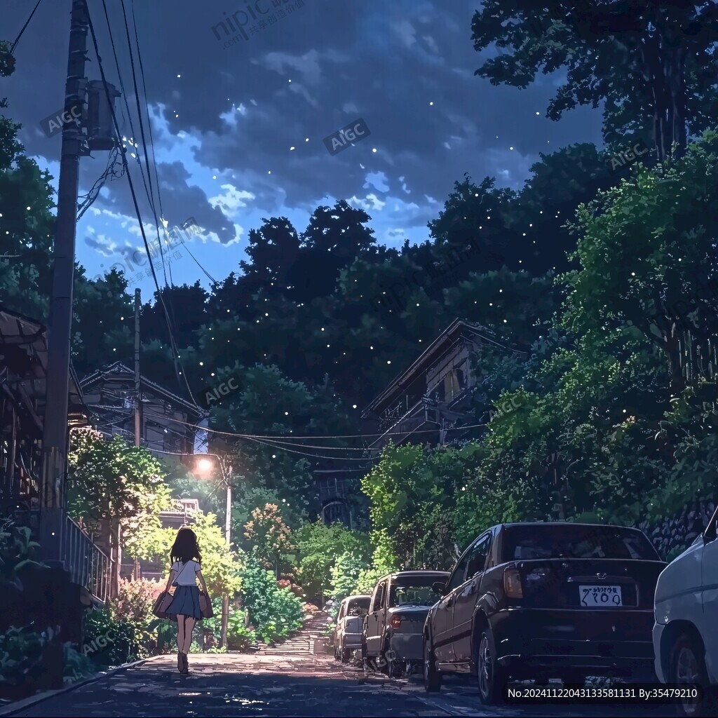 動(dòng)漫場景插畫