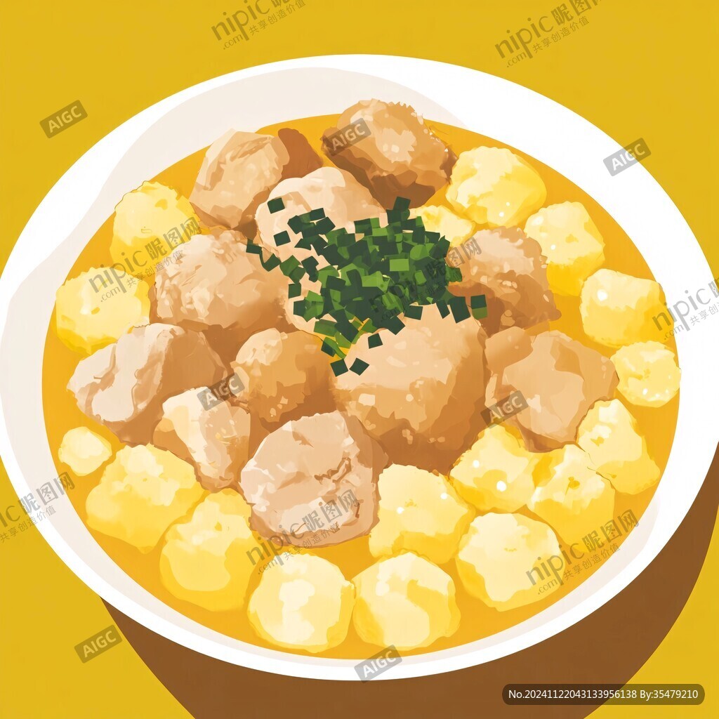 豆泡兒湯插畫(huà)