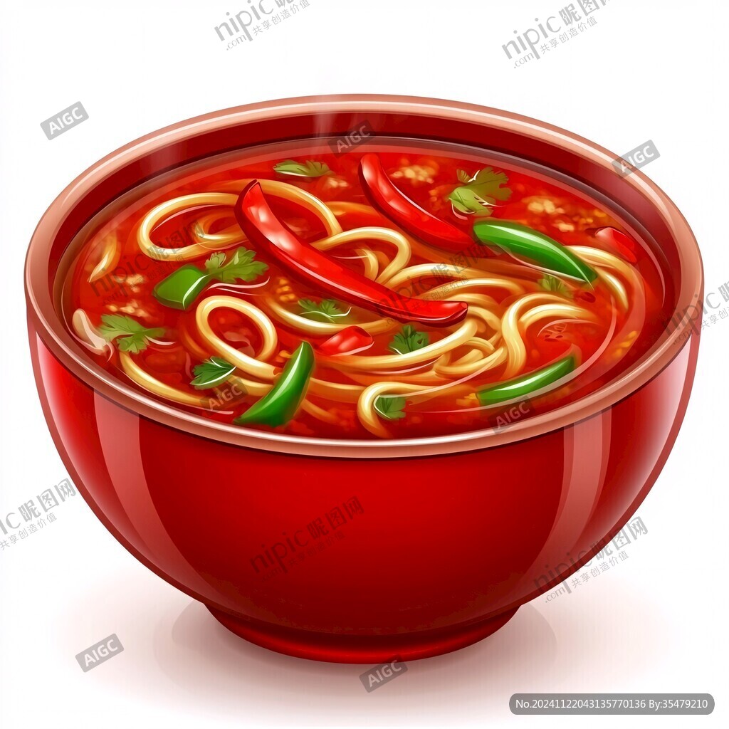 一碗面插畫