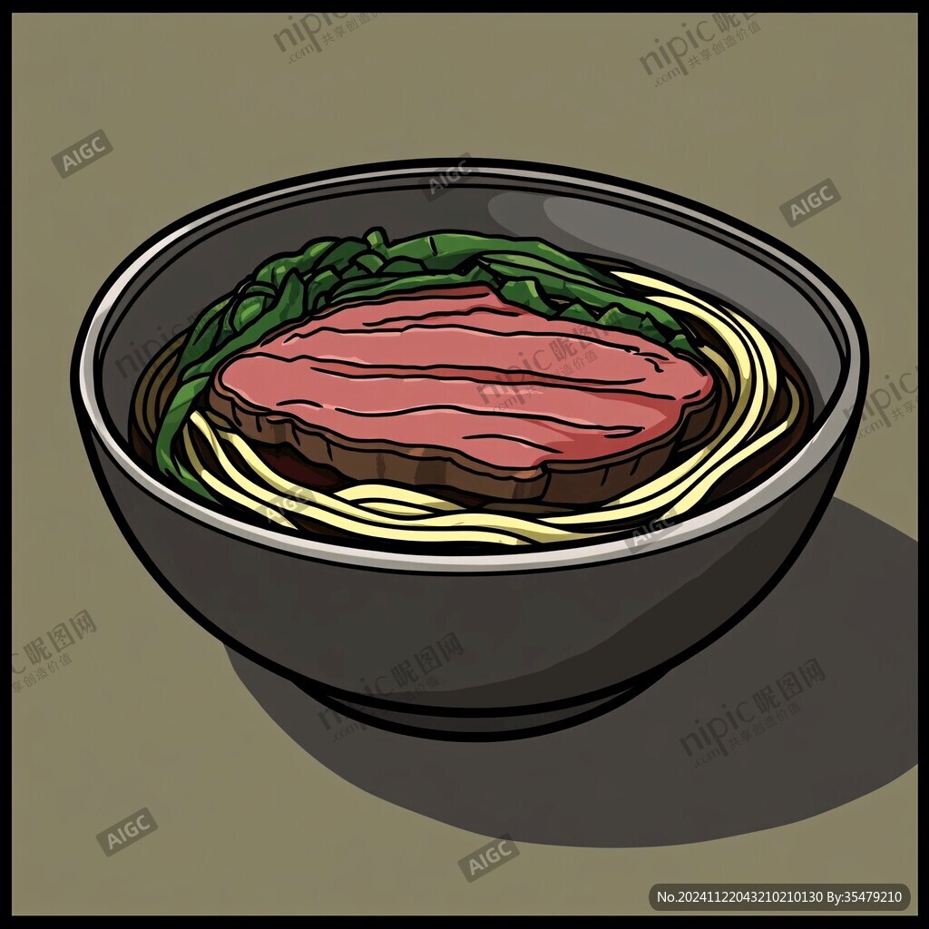 冷面插畫