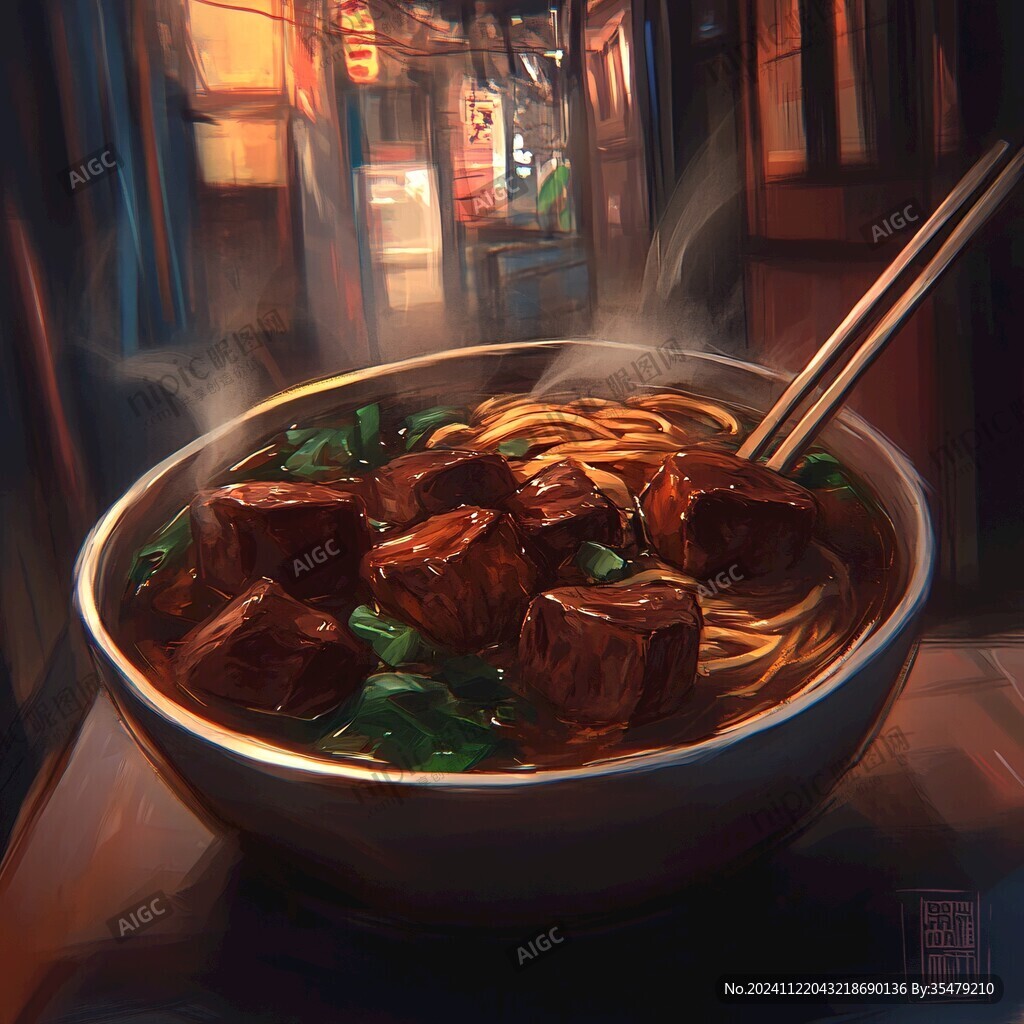 排骨面插畫
