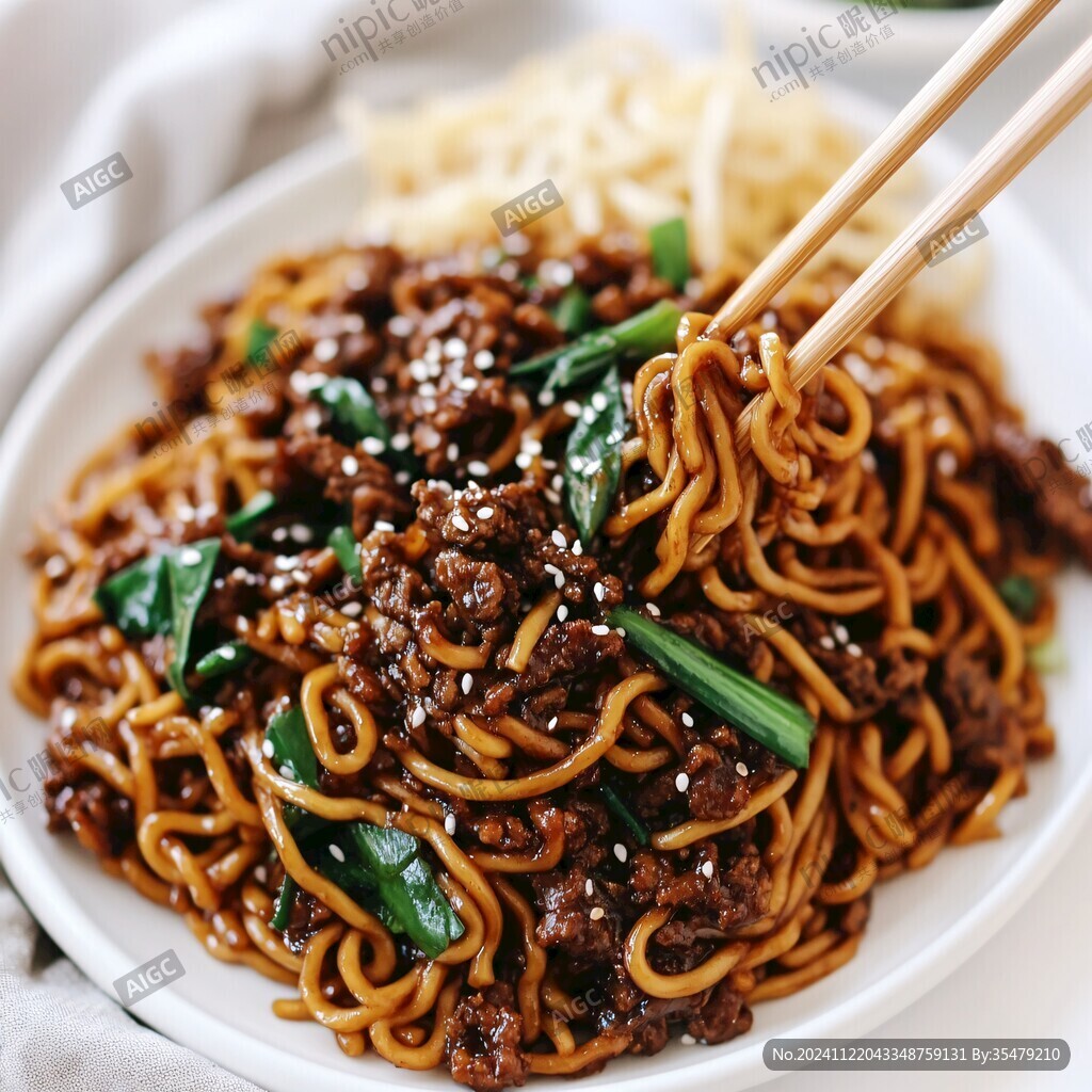 速食炸醬面