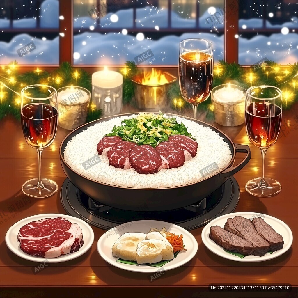 年夜飯插畫