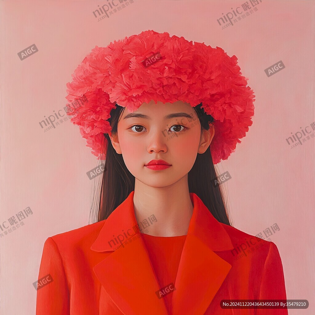 珊瑚女頭飾