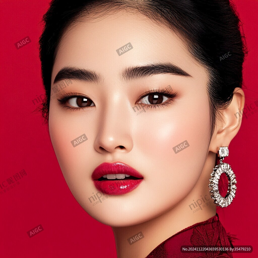 口紅唇彩美妝美甲美發(fā)