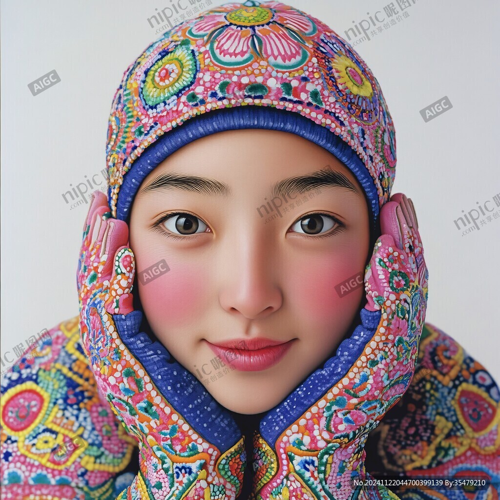 戴頭巾東北女孩