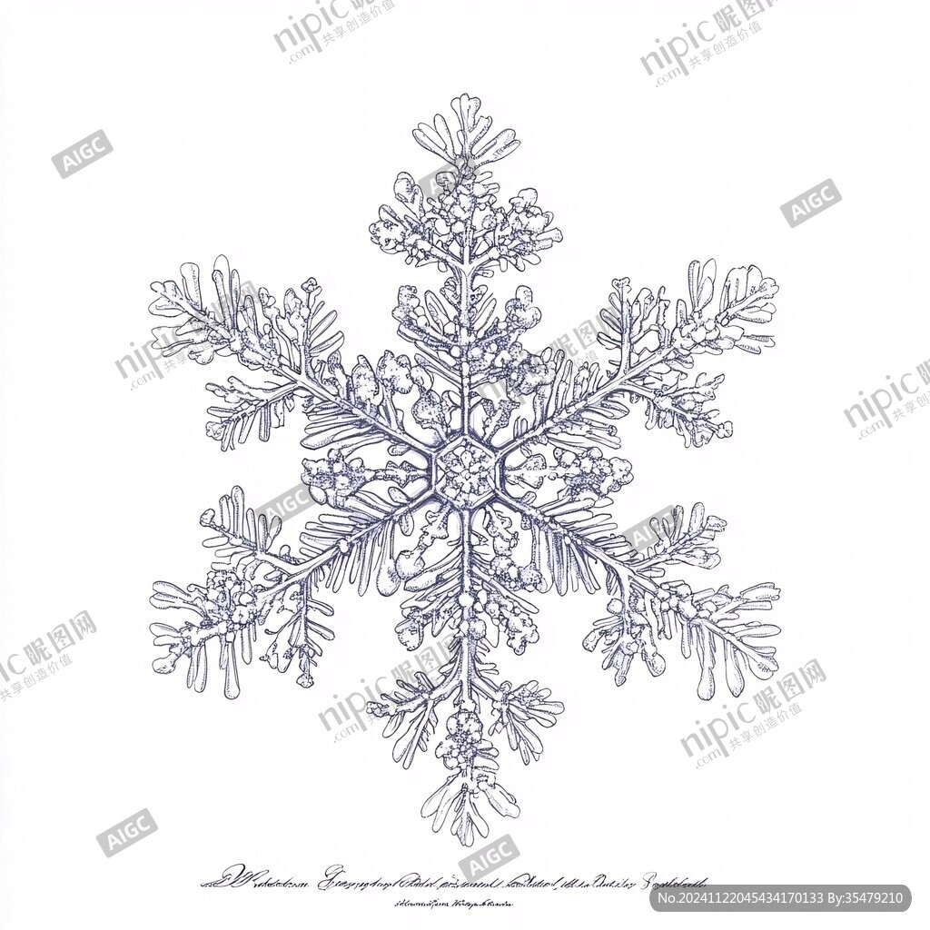 雪花效果圖