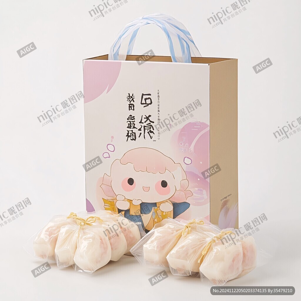 奶油蟠桃包裝設計