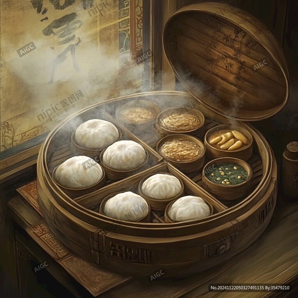 廣式點心插畫