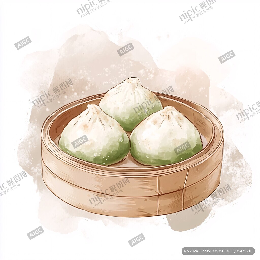 小籠包插畫