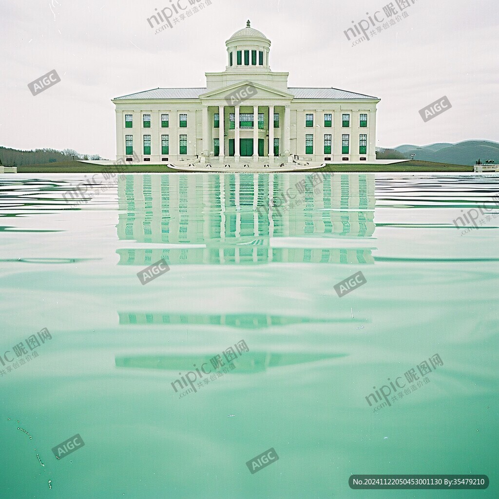 水中倒影金陵學府
