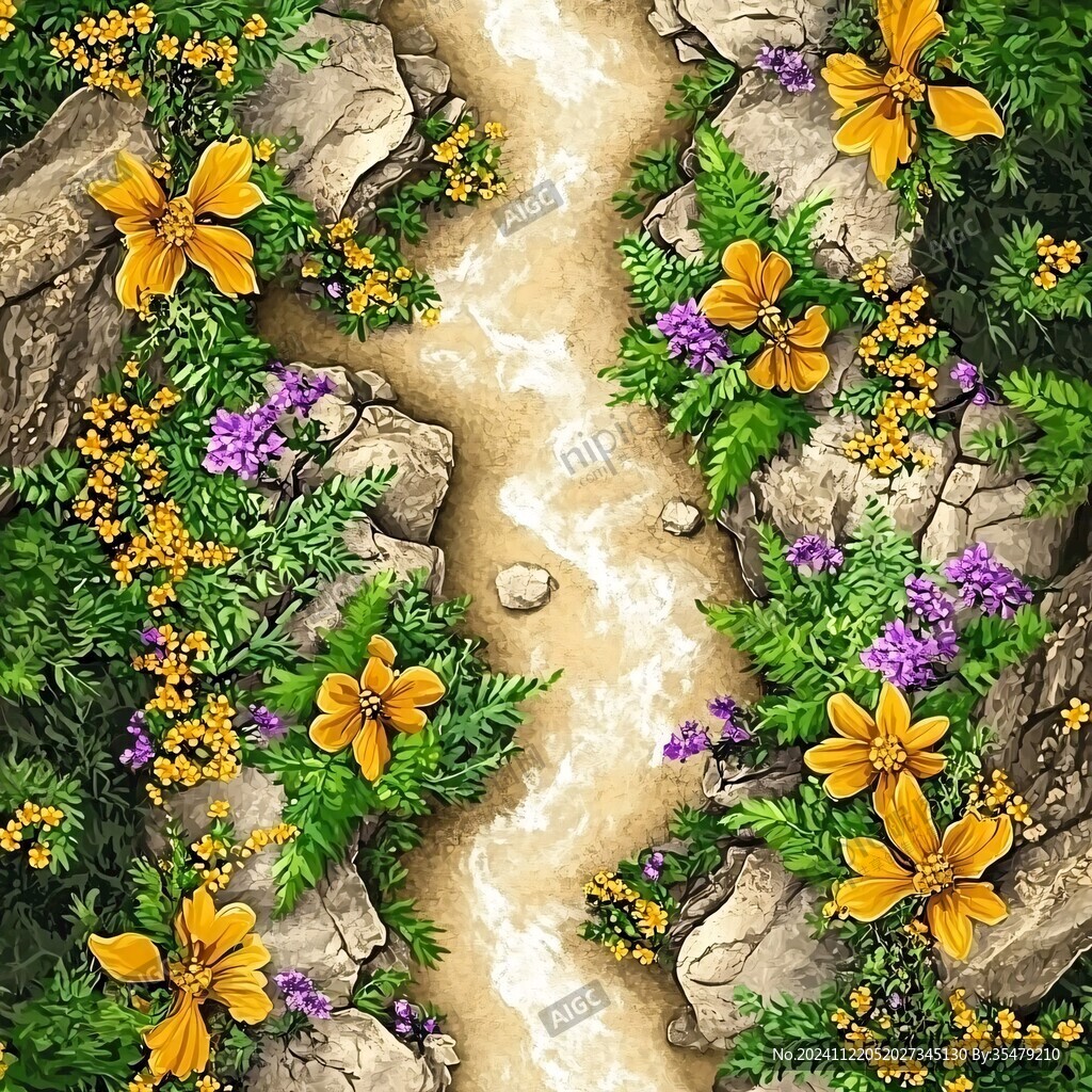 3d立體花藤背景