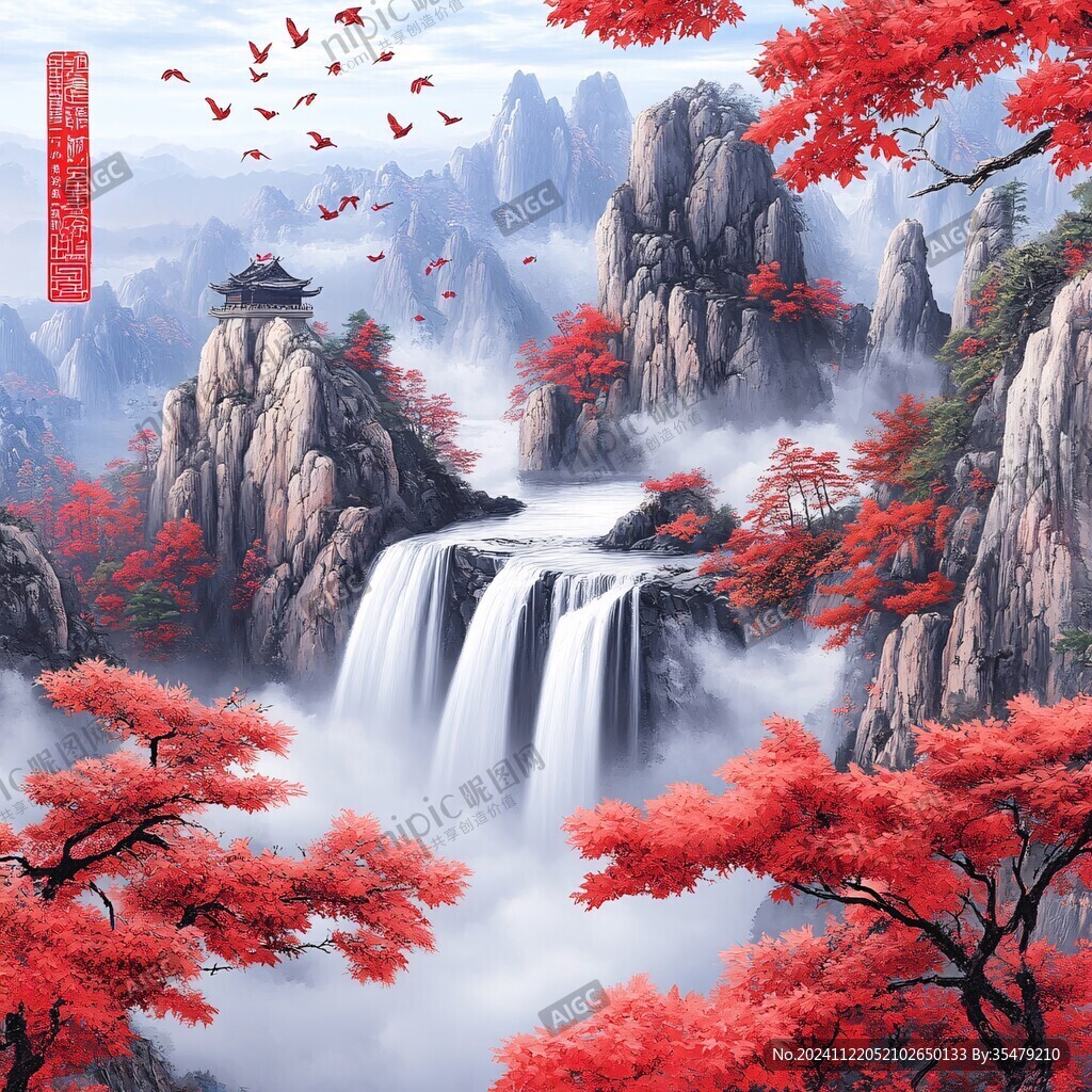 鴻運(yùn)當(dāng)頭山水