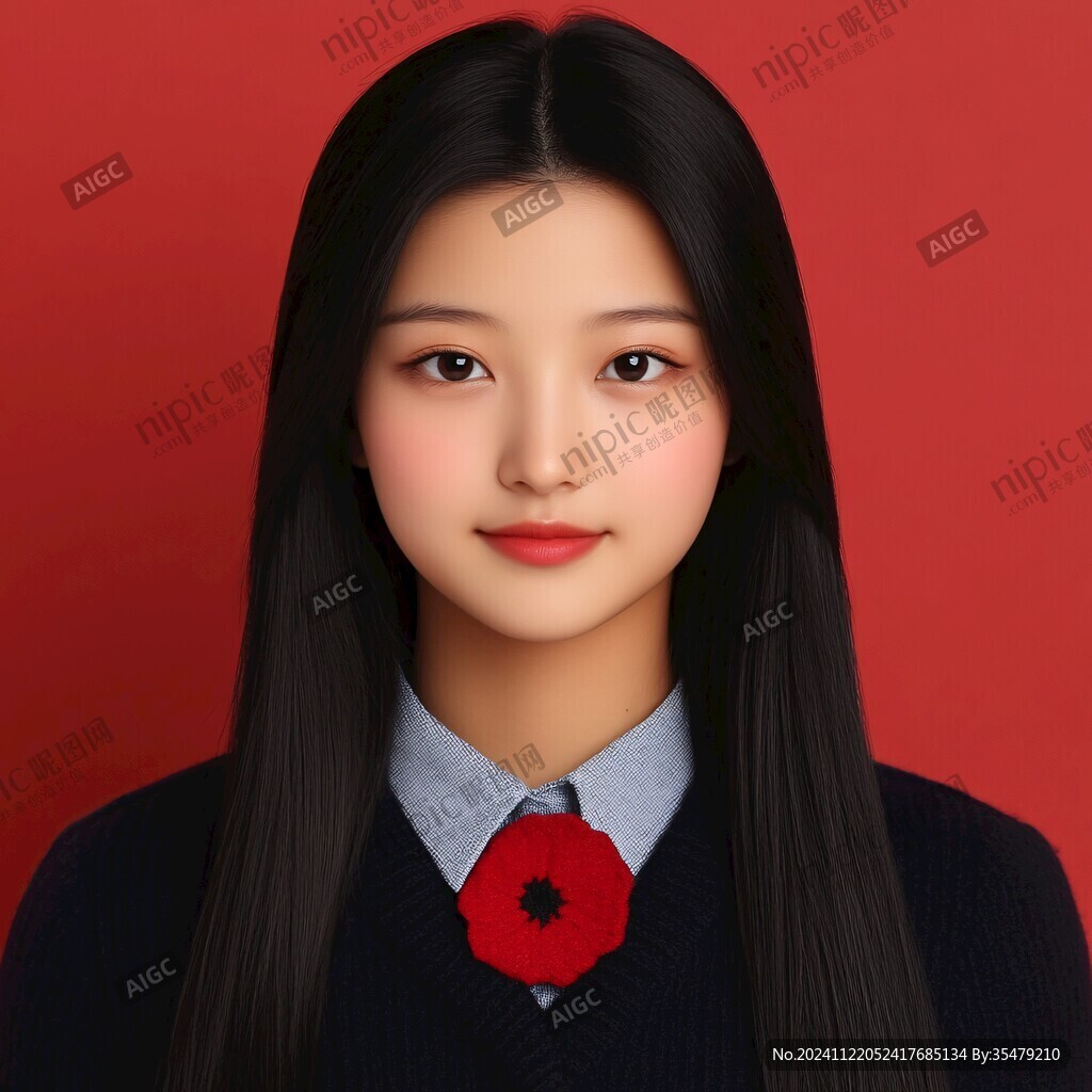女生證件照