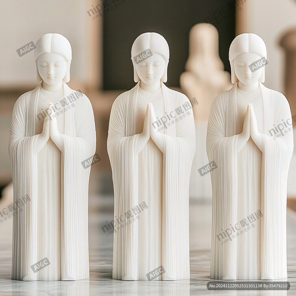 婦女象牙擺件
