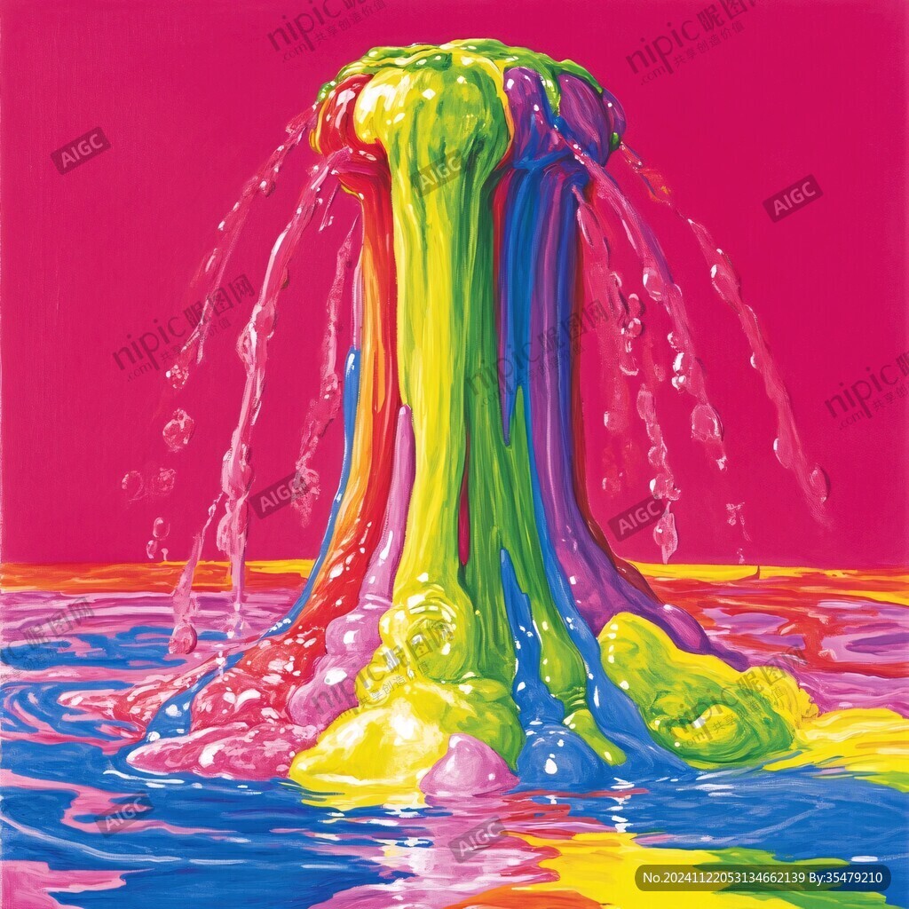 水滴色彩圖