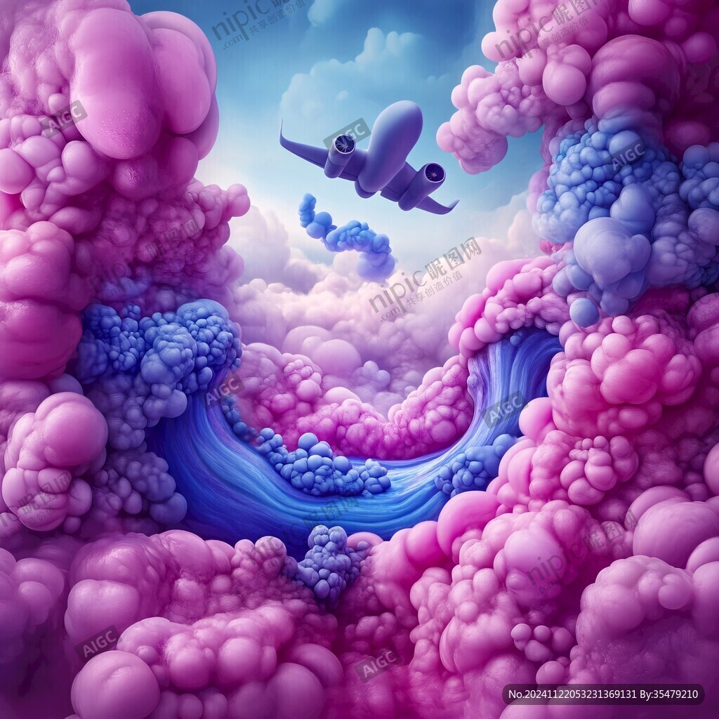 3d風景膨脹圖案