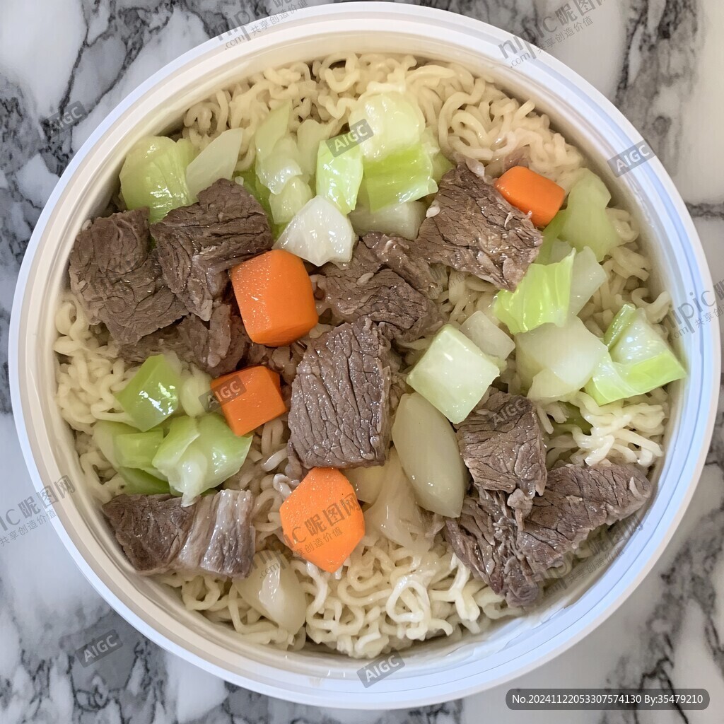 牛腩蘿卜煮方便面