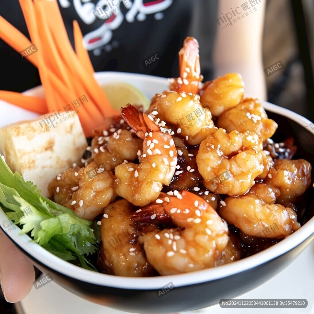 蝦球蓋飯