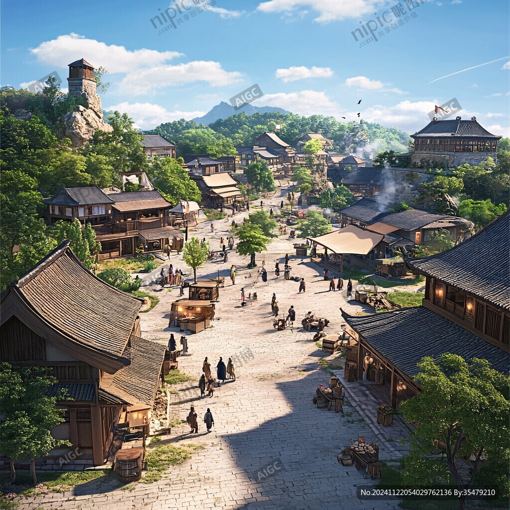 影視城場景