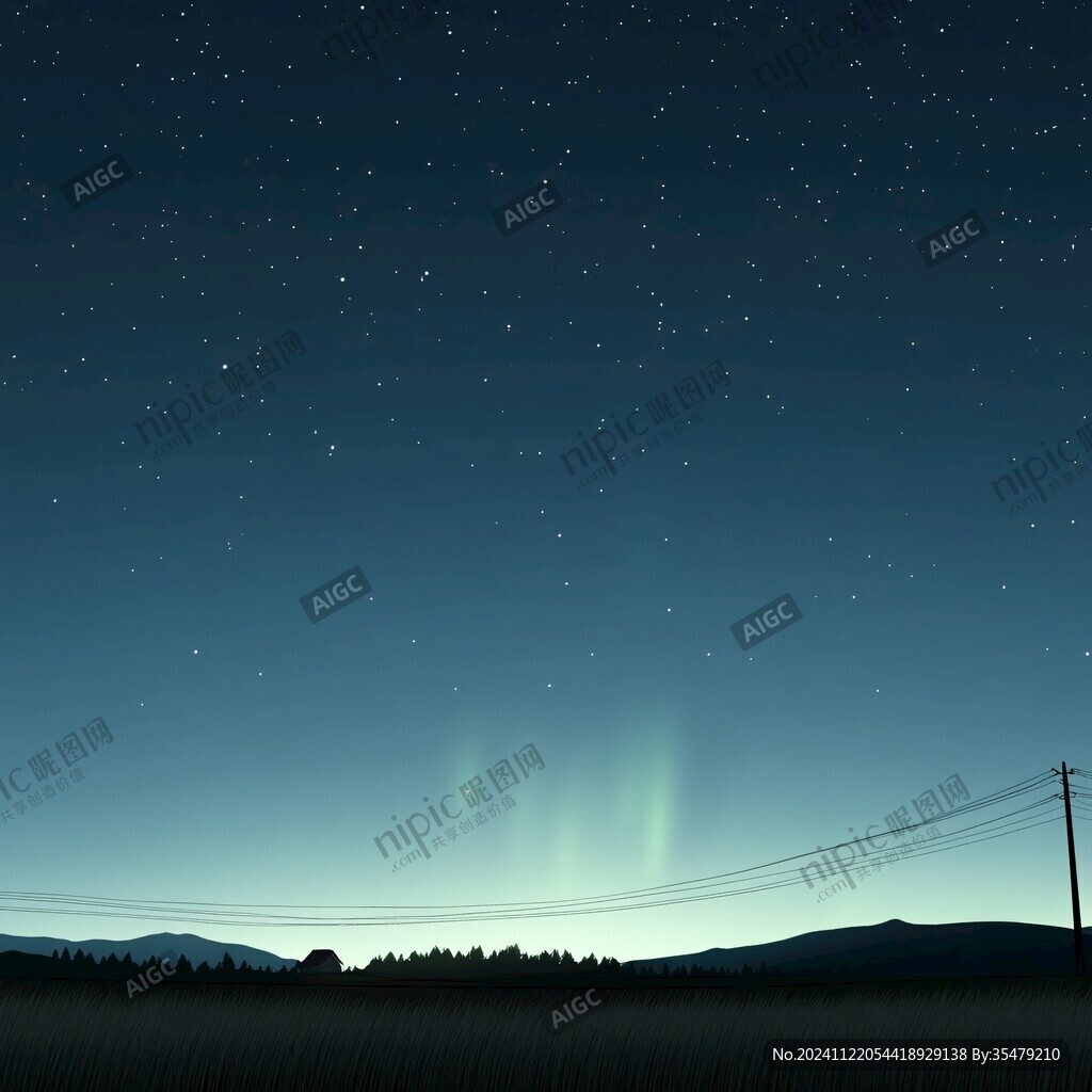 野外夜景圖